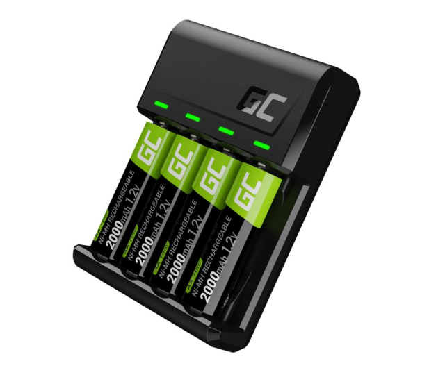 Green Cell VitalCharger + 4x AA 2000mAh Ni-MH GRSETGC01 - 668879 - zdjęcie